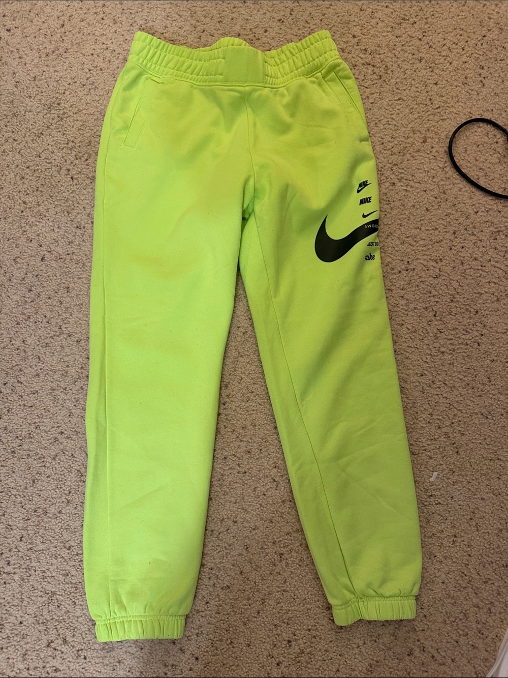 Nike neon green/yellow sweatpants